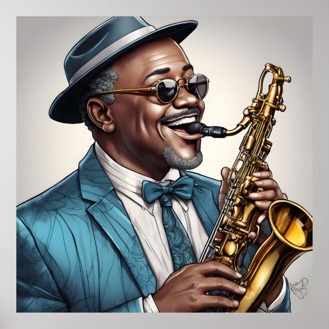 Jazzmusiker Poster (Vorne)