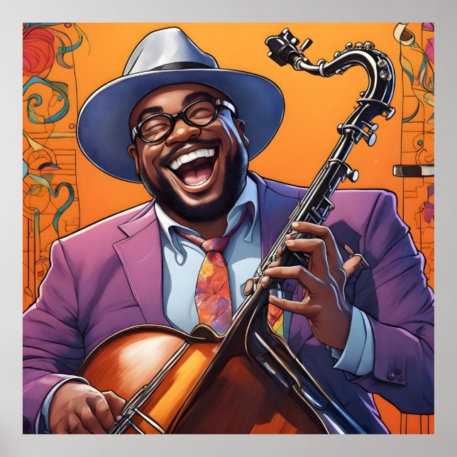 Jazzmusiker Poster (Vorne)