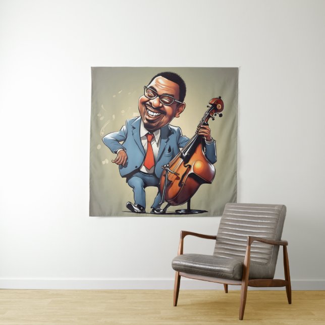 Jazzmusiker Wandteppich (Beispiel)