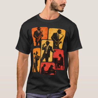 Jazzmusikinstrumente für Jazzliebhaber und -spiele T-Shirt