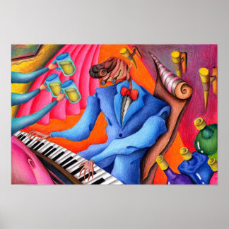 Jazzpianist. Poster
