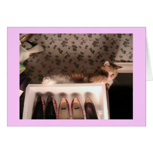 Jazzpurrs Schuh-Karte - besonders angefertigt