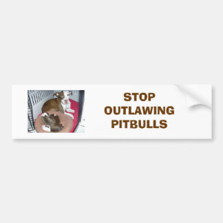Jazzy_001, HALT, der PITBULLS ÄCHTET Autoaufkleber