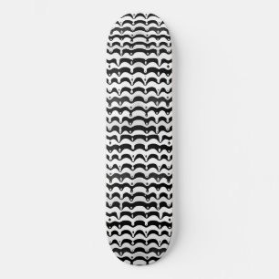 Jazzy Black & White Melting Zebra Streifen Skateboard