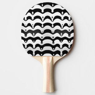 Jazzy Black & White Melting Zebra Streifen Tischtennis Schläger
