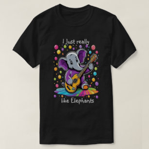 Jazzy Elephant Serenade Birthday T-Shirt
