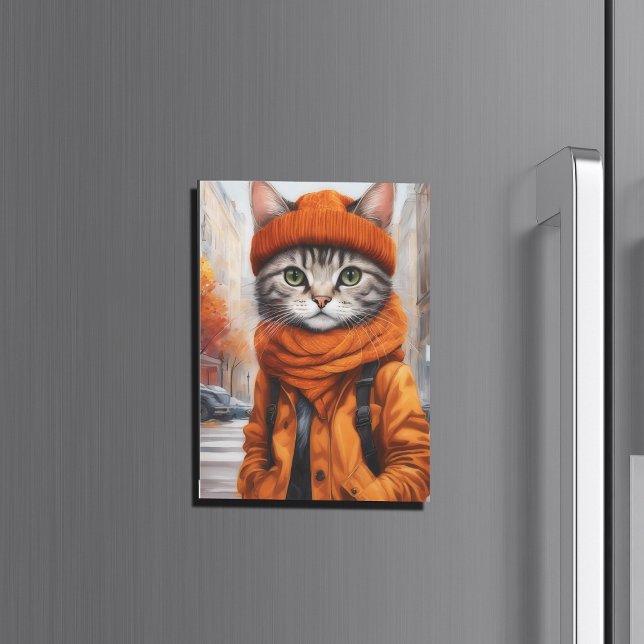 Jazzy Kitty - Octobre Vibes carte magnétique (Créateur téléchargé)