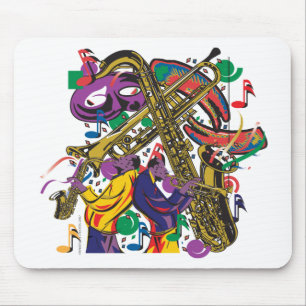 JAZZY Mardis Gras Mousepad