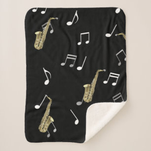 Jazzy Saxophon & Musical Notes Sherpadecke
