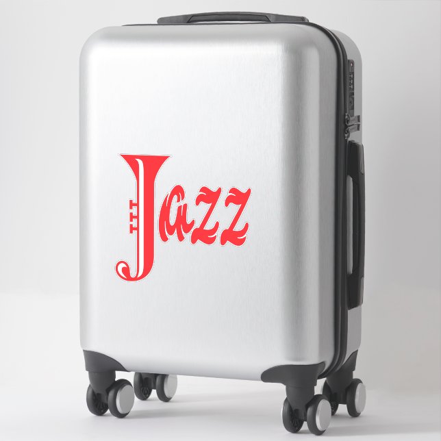 Jazzzeichen Aufkleber (Koffer)