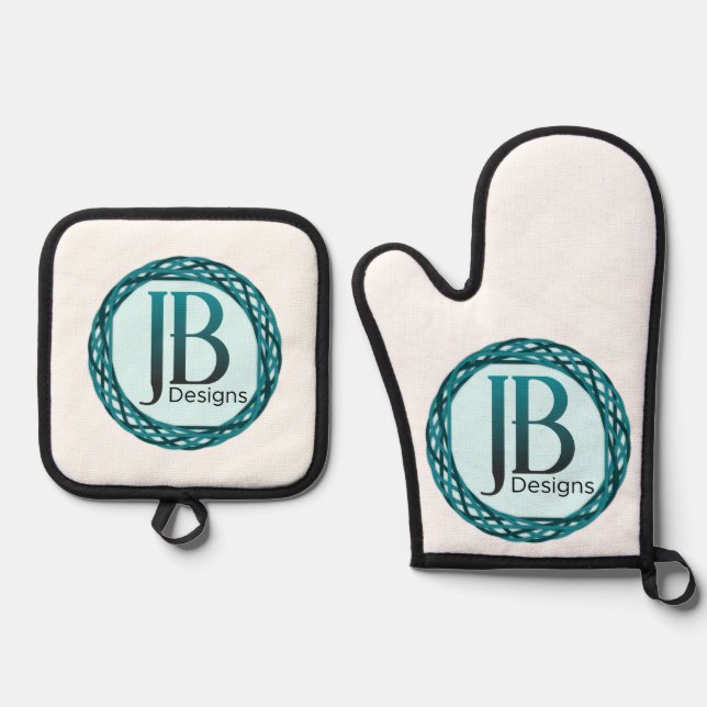 JB Designs Original Ofenhandschuh & Topflappen-Set (Vorderseite)