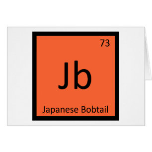 Jb - Japanese Bobtail Katze Periodensystem Element