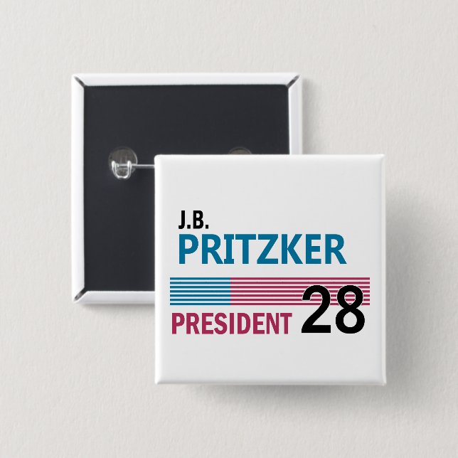 JB Pritzker 2028 Button (Vorne & Hinten)
