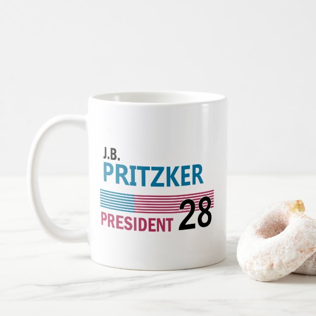 JB Pritzker 2028 Kaffeetasse (Mit Donut)