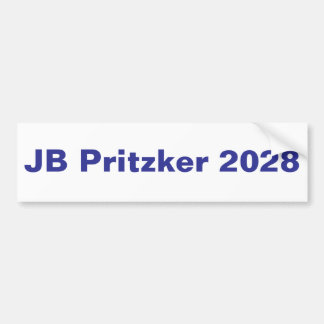JB Pritzker 2028, kandidieren für den Präsidenten Autoaufkleber