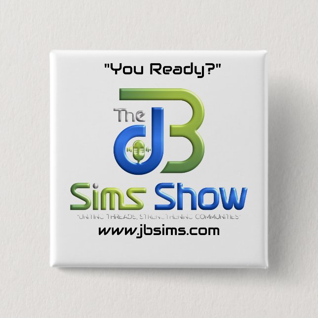 "JB Sims Show Unity Square Button - Collectiable P (Vorderseite)