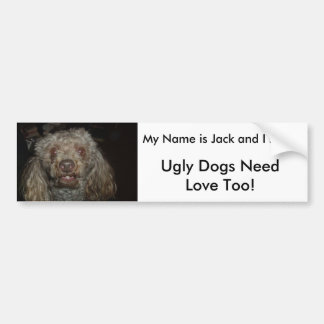 jbear1, hässliche Hunde NeedLove auch! , Ist mein Autoaufkleber