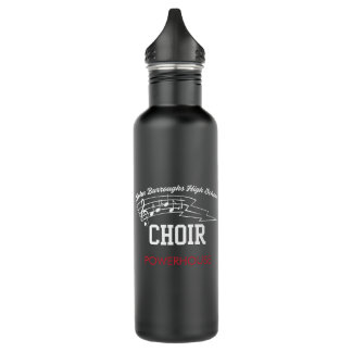 JBHS VMA Black with White Logo Customizable Edelstahlflasche