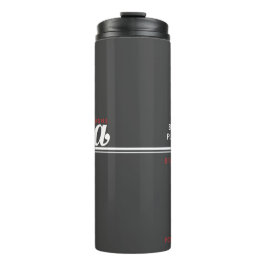 JBHS VMA Black with White Logo Customizable Thermosbecher