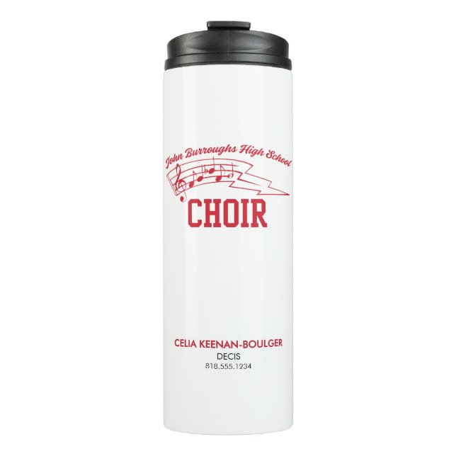 JBHS VMA Personalized Name with Custom Choir Thermosbecher (Vorderseite)