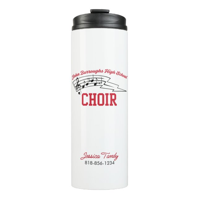 JBHS VMA Personalized Name with Custom Choir Thermosbecher (Vorderseite)
