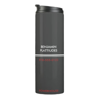 JBHS VMA Schwarz mit weißem Logo anpassbar Thermosbecher