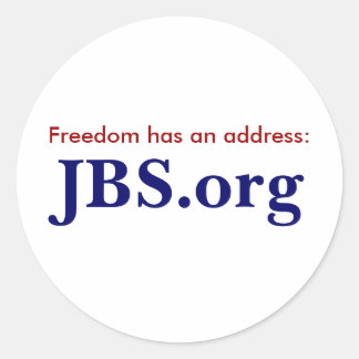 JBS.org-Aufkleber Runder Aufkleber
