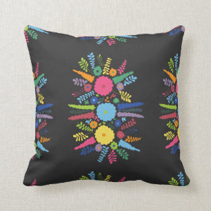 JC08 MEXIKANISCHE FARBSTOFFE BLUME ARRANGEMENT BLA KISSEN