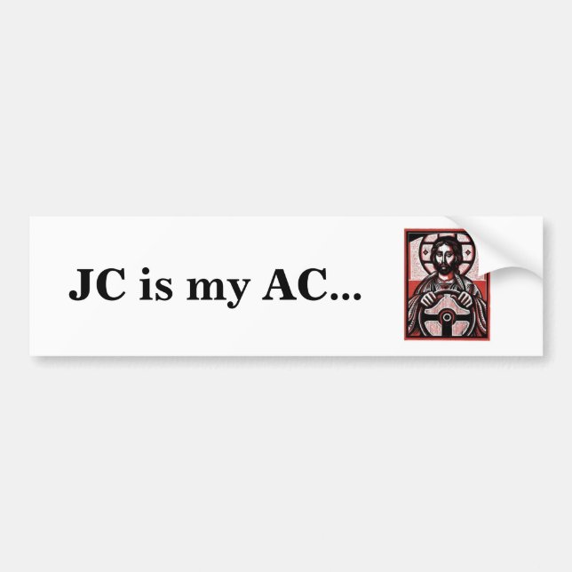 JC ist mein Wechselstrom… Autoaufkleber (Vorne)
