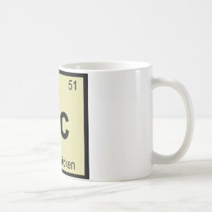 JC - Jerk Chicken Chemistry Periodic Table Symbol Kaffeetasse