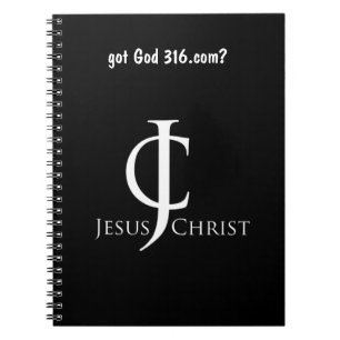 JC-Logo (Jesus Christ) gotGod316.com Notizblock