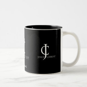 JC-Logo (Jesus Christ) gotGod316.com Zweifarbige Tasse