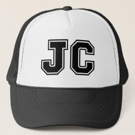 "JC" Monogramm Truckerkappe
