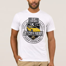 JCF 25. Jahrestag gelbes GT T-Shirt