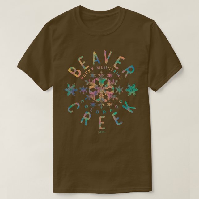 JCombs Beaver Creek, Colorado, Snow 341 T-Shirt (Design vorne)