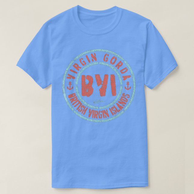 JCombs Jungfrau Gorda, BVI, Britische Jungfrau T-Shirt (Design vorne)