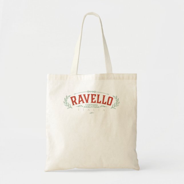 JCombs Ravello, Amalfi Coast, Italien, Retro, Tragetasche (Vorne)