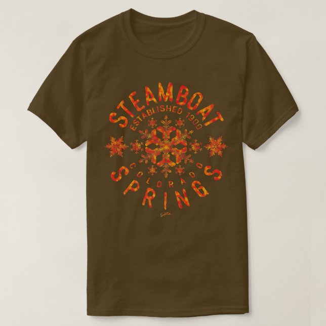 JCombs Steamboat Springs, Colorado, Schnee T-Shirt (Design vorne)