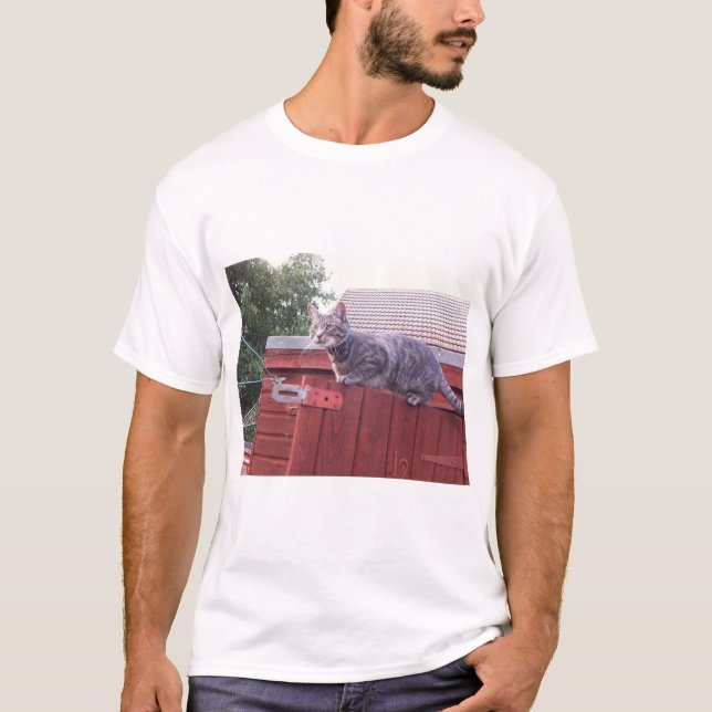 JD das Katzenhemd T-Shirt (Vorderseite)