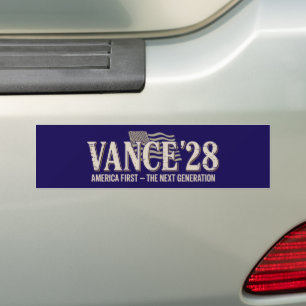 JD Vance 2028 America First Konservativ Autoaufkleber