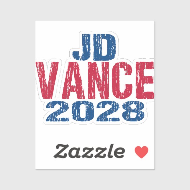 JD Vance 2028 (dis) Aufkleber (Blatt)