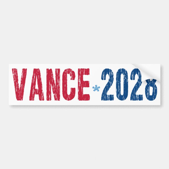 JD Vance 2028 (dis) Autoaufkleber (Vorne)
