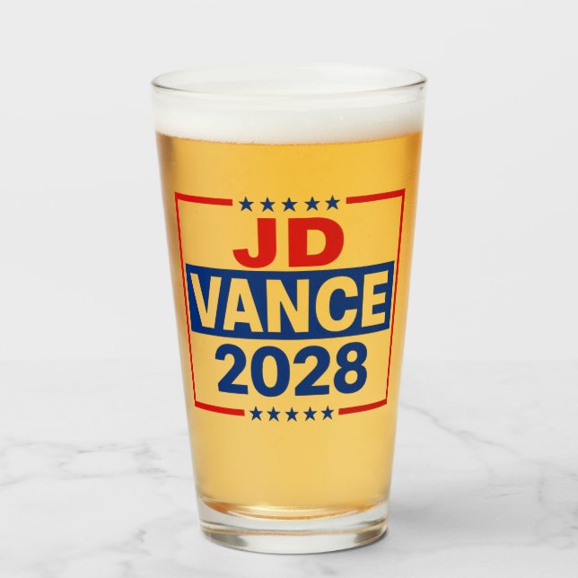 JD Vance 2028 Glas (Vorne (Gefüllt))