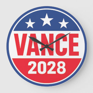 JD Vance 2028 Große Wanduhr