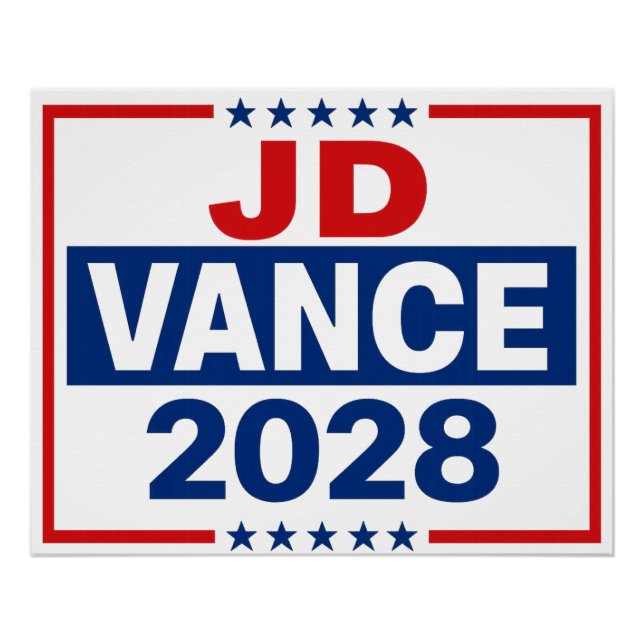 JD Vance 2028 Poster (Vorderseite)