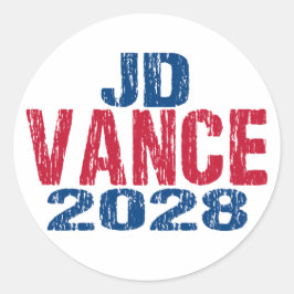 JD Vance 2028 (ungültig) Runder Aufkleber