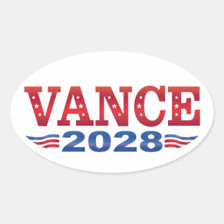 JD Vance Präsident 2028 (bs) Ovaler Aufkleber