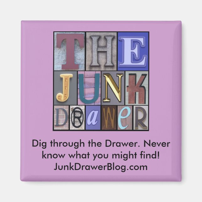 JDLogo, Dig durch die Schublade. Weiß nie, was... Magnet (Vorne)