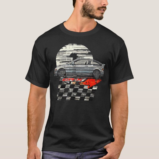 Jdm Cr-X Ed9 Sport Coupé Symbol Der T-Shirt (Vorderseite)