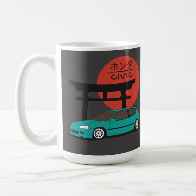 JDM Hatch Legend Torii Sunset Street Culture Kaffeetasse (Links)